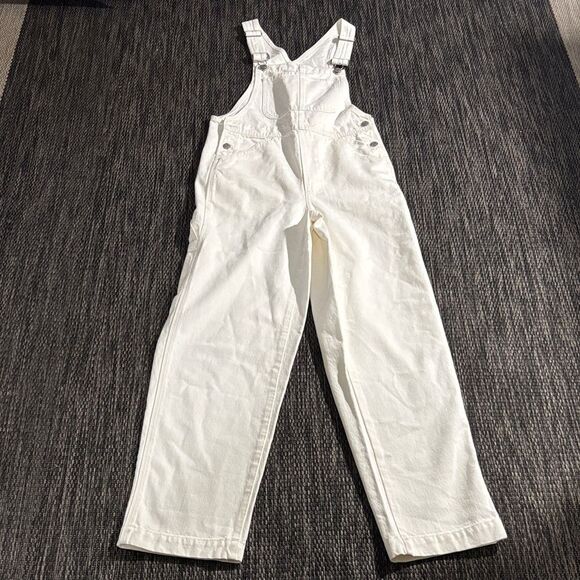 Madewell NEW Straight-Leg Overalls in Tile White size small